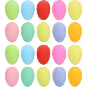 50pcs Imitation Eggs Paintable Fake‎ for Mini Baskets (4206)